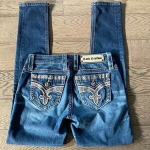 Rock Revival Isiah Sequin Pocket Skinny Jeans